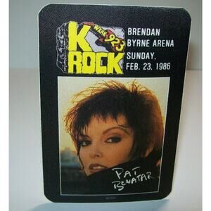 Pat Benatar Backstage Pass Original 1986 Rock Music Gift Sexy Photo New Jersey